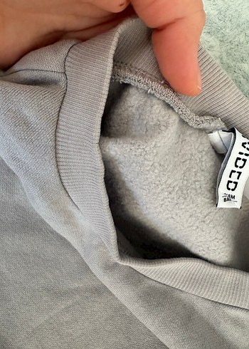 Bej Kadın Bisiklet Yaka H&M Sweatshirt - Görsel 2