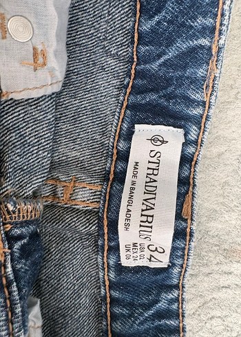 Gri Düğmeli Mini Denim Şort - Görsel 3