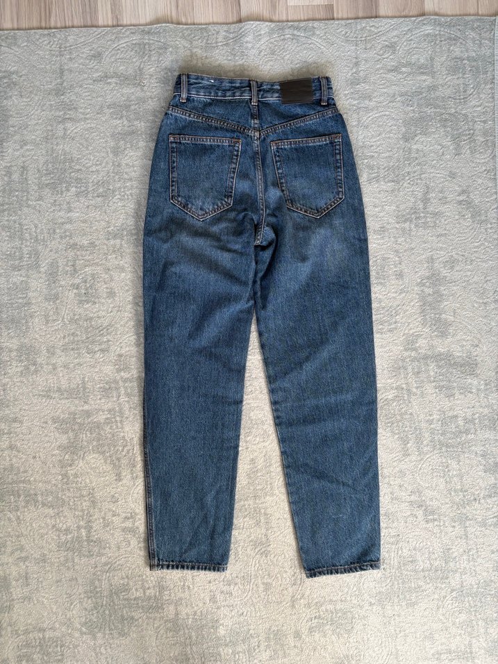 Kadın Mavi Denim Midi Boy Pantolon - Görsel 2