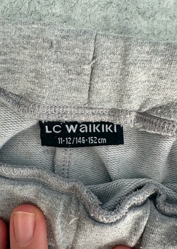 Gri Rahat Kesim Kadın Keten Eşofman Altı - Görsel 2