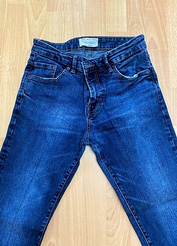 Lacivert slim fit pull &Bear Jean Kot pantolon 