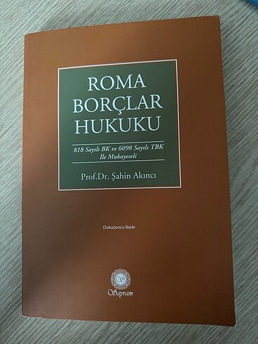 Sayram Yayıncılık Roma Borçlar Hukuku