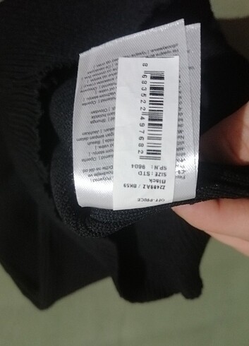 diğer Beden siyah Renk Siyah triko kısa elbise standart beden