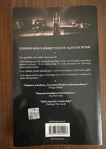  Stephen King - Carrie Göz Roman