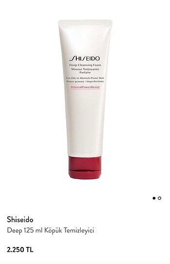 Shiseido Shiseido deep köpük temizleme 15 mil dene boy