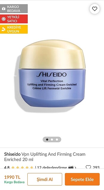 Shiseido Shiseido Vital Perfection Uplifting And Firming Cream Enriched 1