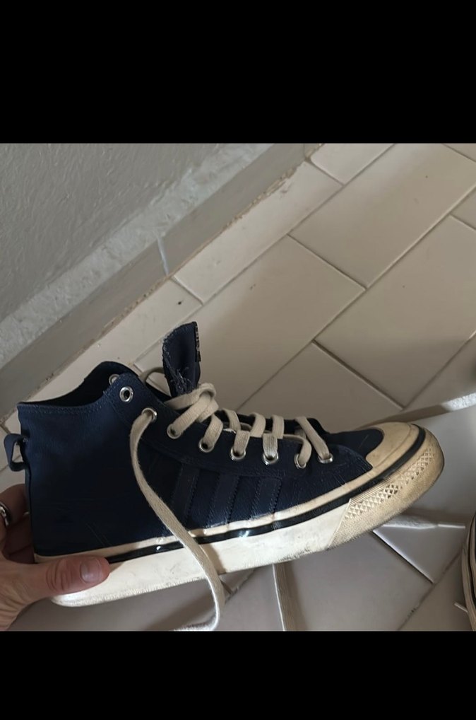 Adidas Lacivert Bağcıklı Spor Ayakkabı - Görsel 4