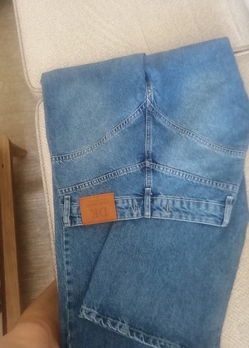 Düğmeli Loose Fit Midi Kot Pantolon - Görsel 3