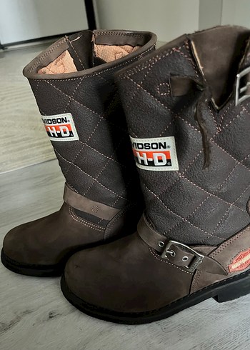Harley Davidson Kahverengi Deri Bot