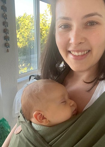 Haki Renkli Bebek Kanguru&Sling - Görsel 2