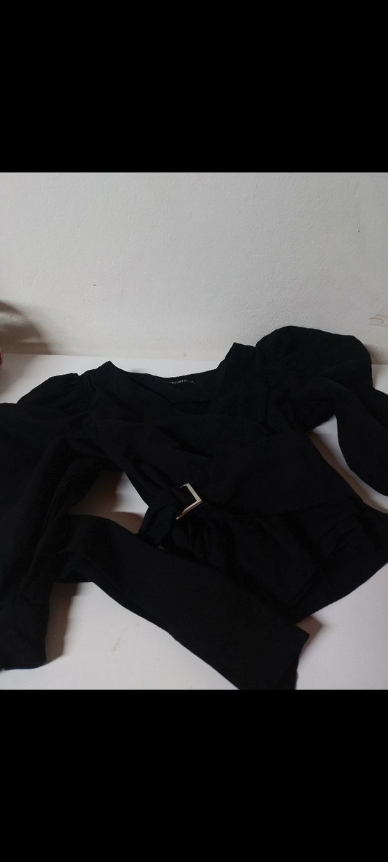 siyah v yaka bluzz - Görsel 2