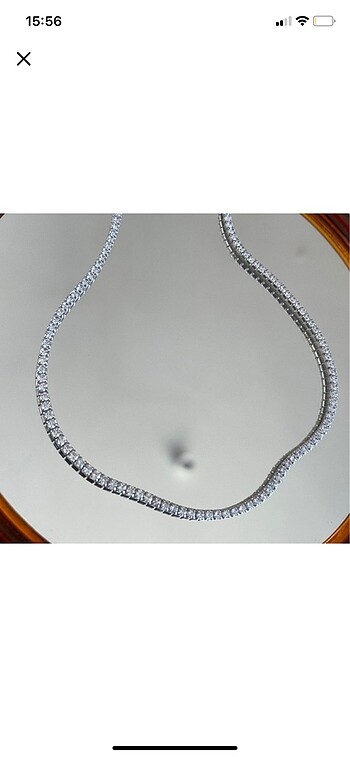Sterling silver 925 ayar gümüm su yolu kolye