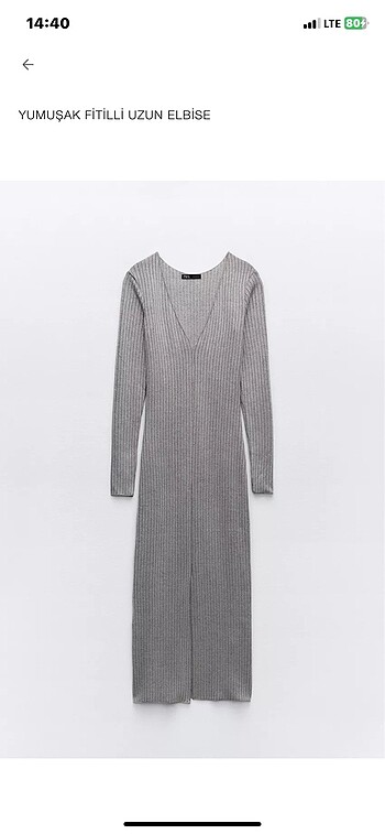 Zara triko elbise