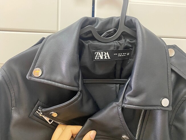 Zara deri ceket - Görsel 5