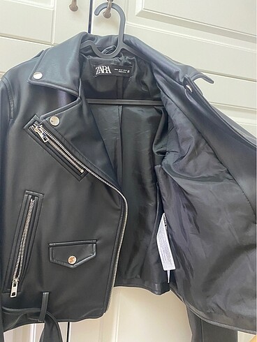 Zara deri ceket - Görsel 7