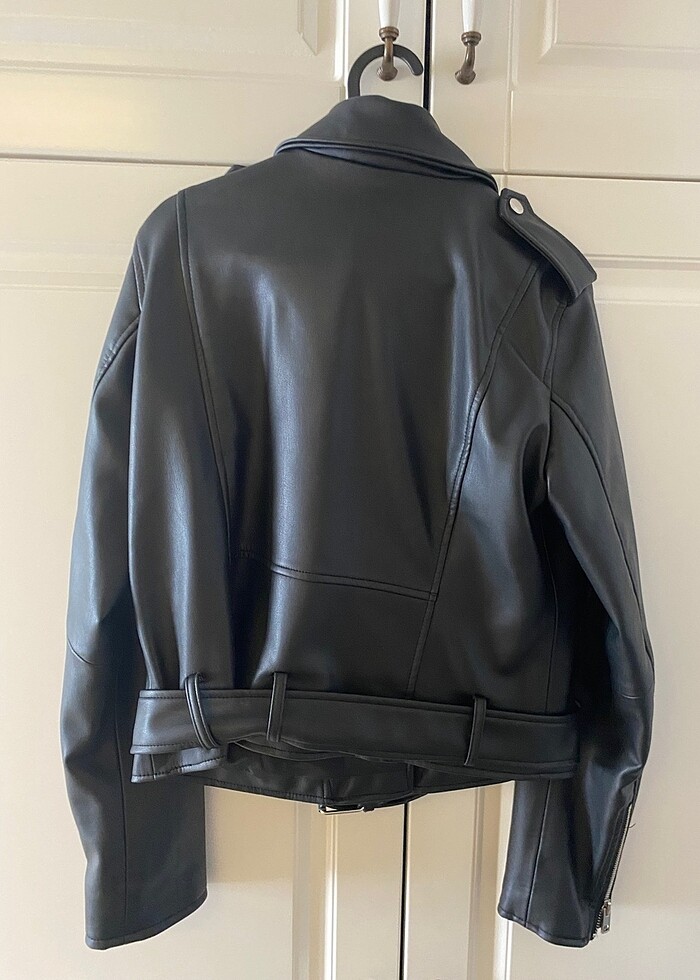 Zara deri ceket - Görsel 2