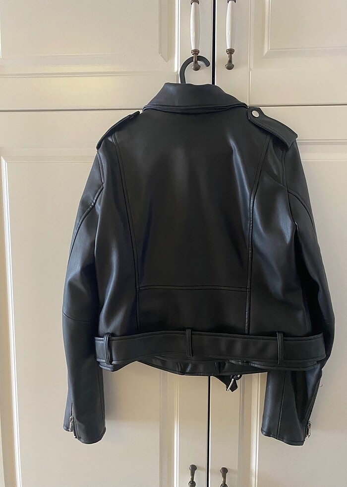 Zara deri ceket - Görsel 3
