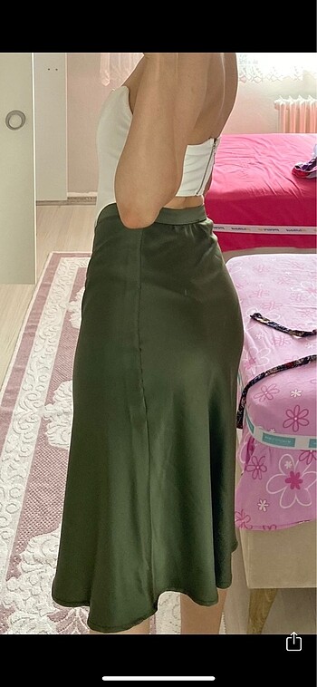Diğer Yeşil saten etek