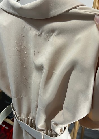 Bej Kemerli Kadın Mini Tulum - Görsel 5