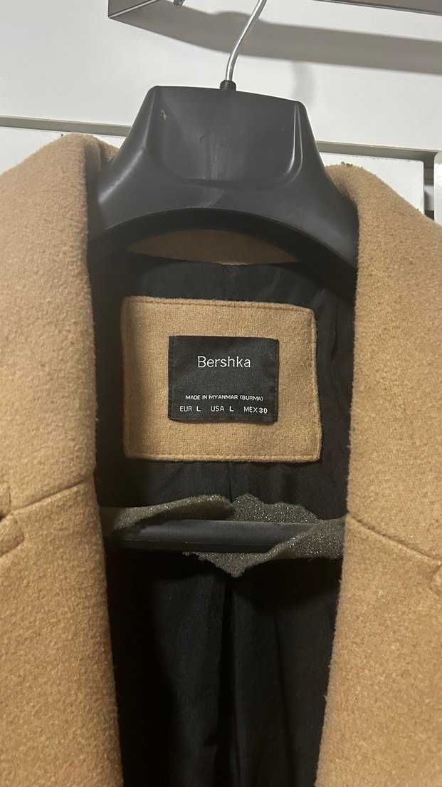 Düğmeli Camel Renk Uzun Kaban - Görsel 3