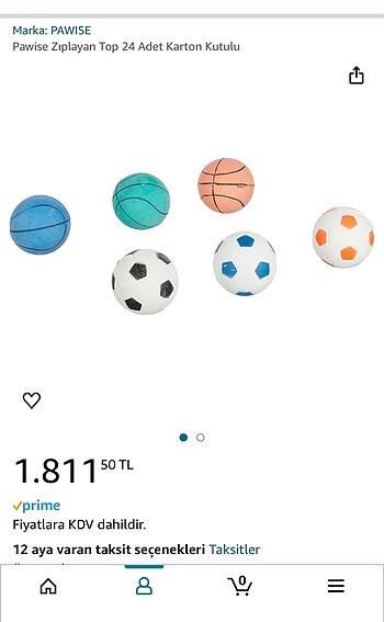 Hayvanlar için zıplayan toplar