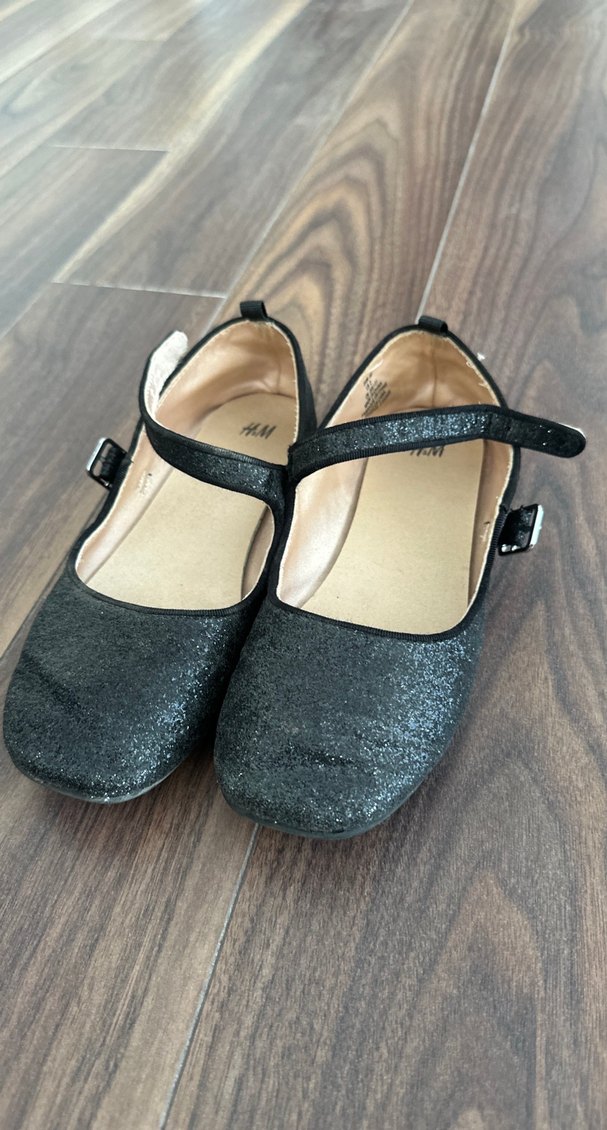 Kız Çocuk Siyah Tokalı Bale Ayakkabısı - Görsel 2