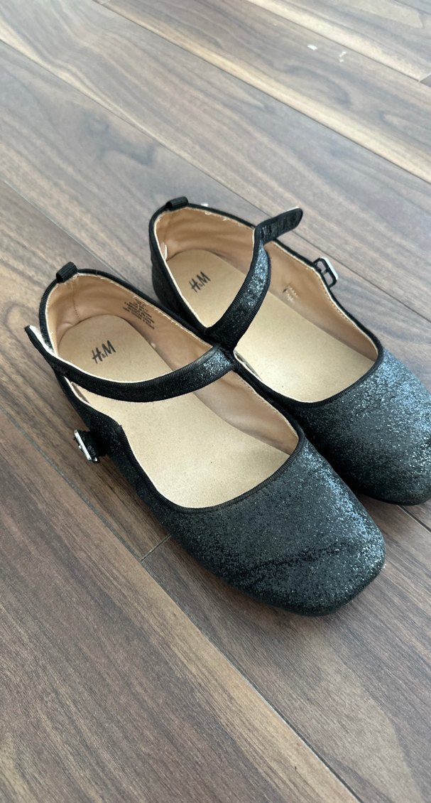 Kız Çocuk Siyah Tokalı Bale Ayakkabısı - Görsel 3