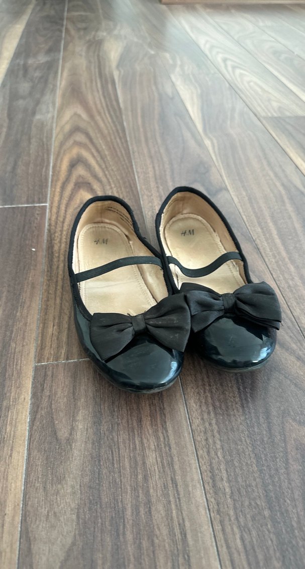 Kız Çocuk Siyah Fiyonklu Babet - Görsel 2