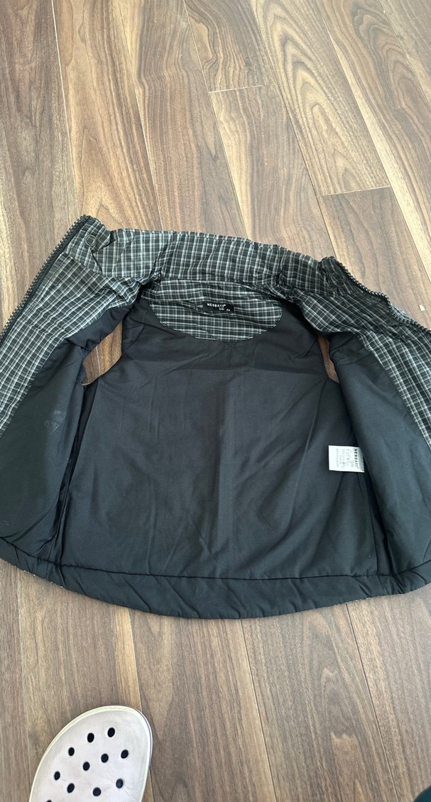 Düğmeli Ekose Desenli Erkek Çocuk Yelek - Görsel 2