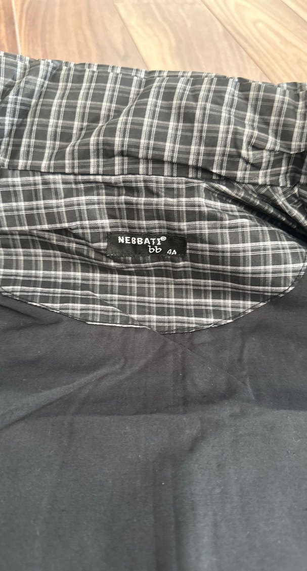 Düğmeli Ekose Desenli Erkek Çocuk Yelek - Görsel 3