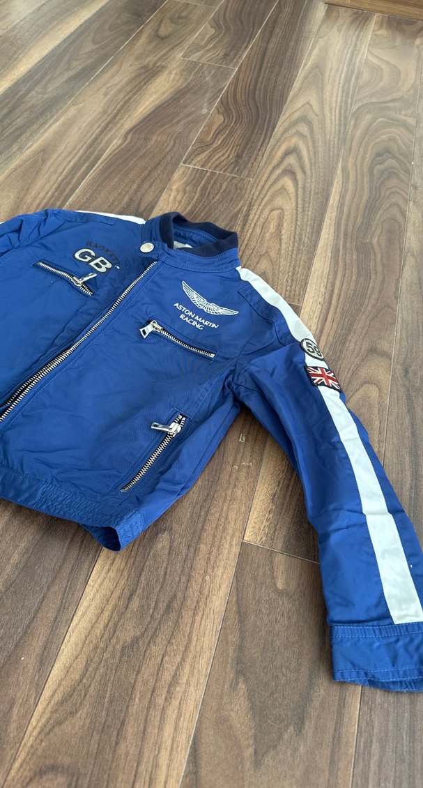 Erkek Çocuk Mavi Denim Kemerli Ceket - Görsel 3