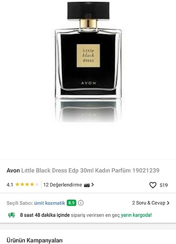 Avon Little Black Dress Parfüm 30 ml