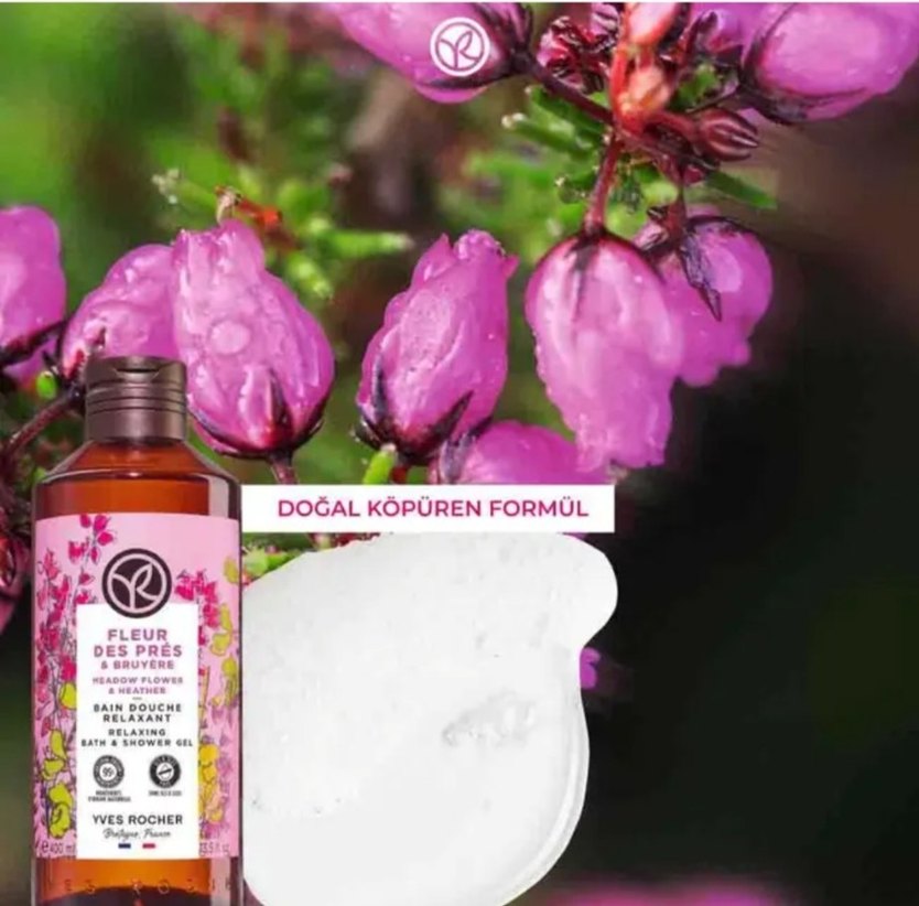 Yves Rocher Duş jeli Romantik Kır Çiçekleri - 400ml - Görsel 3