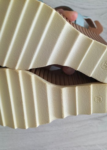 Mavi Pastel Dolgu Topuklu Kadın Sandalet - Görsel 10