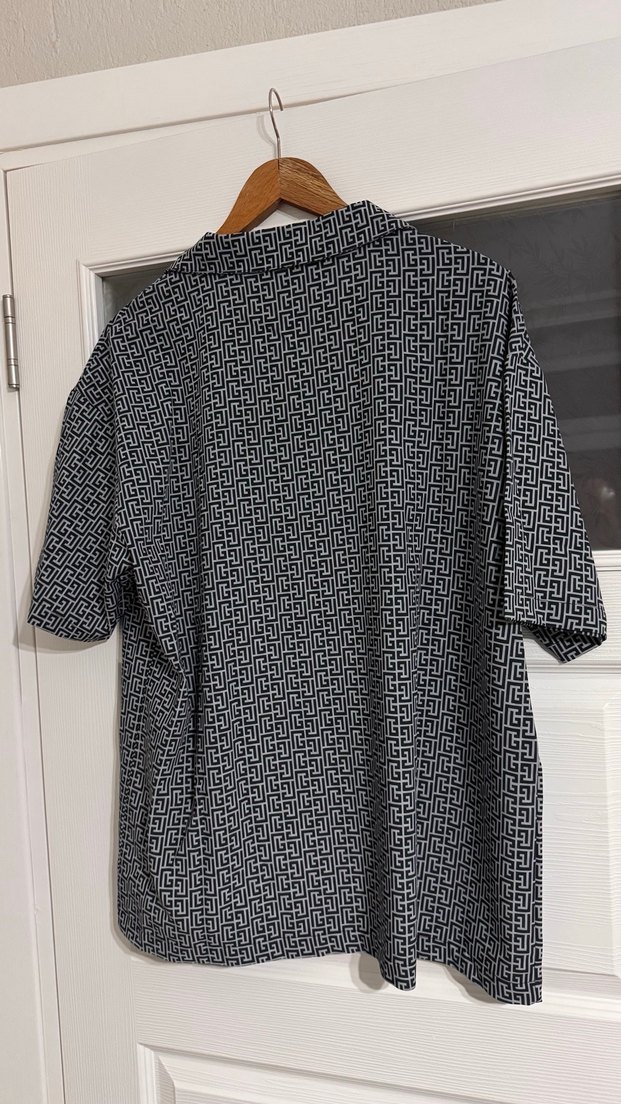 Balmaın Gri Desenli Erkek Kısa Kollu Şortlu Takım - Görsel 3