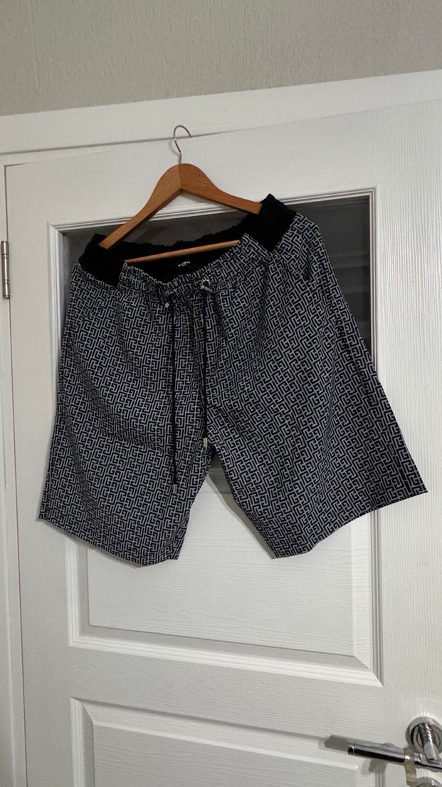 Balmaın Gri Desenli Erkek Kısa Kollu Şortlu Takım - Görsel 4