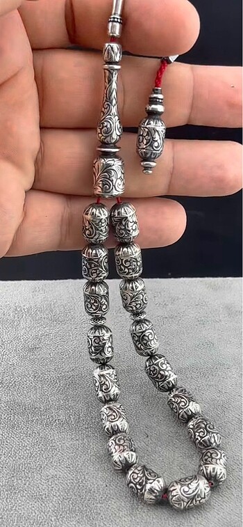 Beden Gümüş Maskot Tesbih
