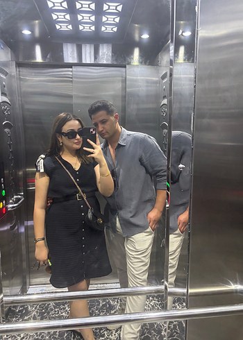 Siyah Düğmeli Elbise Kadın - Görsel 2