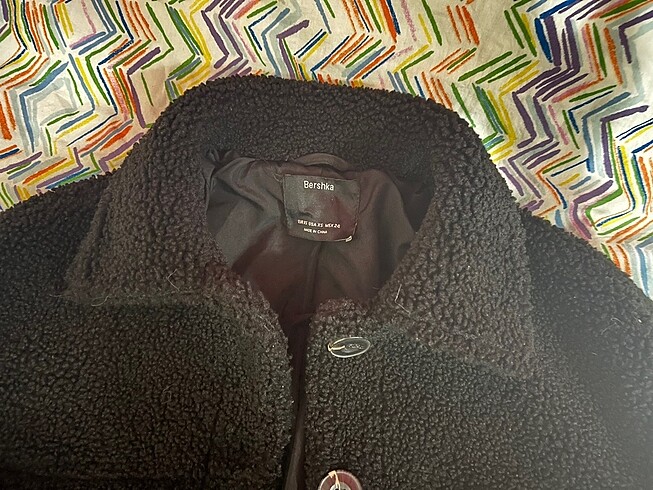 xs Beden siyah Renk bershka yünlü ceket