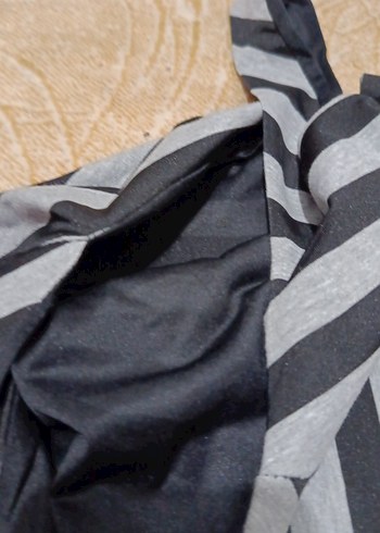 Bohem Çizgili Uzun Kolsuz Elbise - Görsel 2