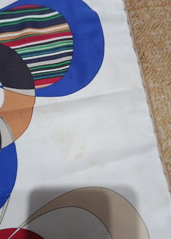 Çok Renkli Retro Kadın eşarp - Görsel 2