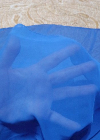 saksMavi Kadın krep Şal - Görsel 2