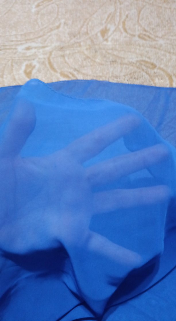 saksMavi Kadın krep Şal - Görsel 2