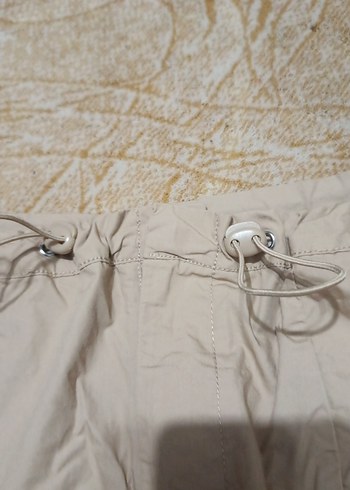 Bej Uzun Keten Etek - Görsel 3