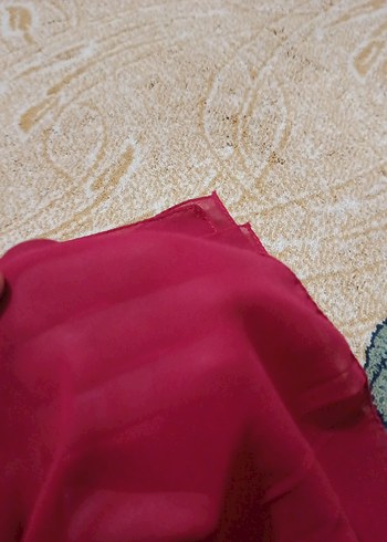 Bordo  Kadın Bohem Şal - Görsel 2