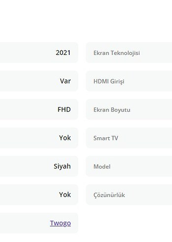 Twogo 20inç - 50 ekran monitör - Tv 1080p - Görsel 3