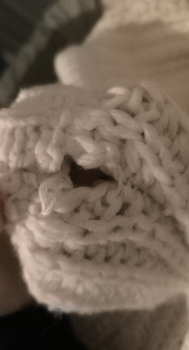 Kadın Beyaz Triko Bisiklet Yaka Kazak - Görsel 2