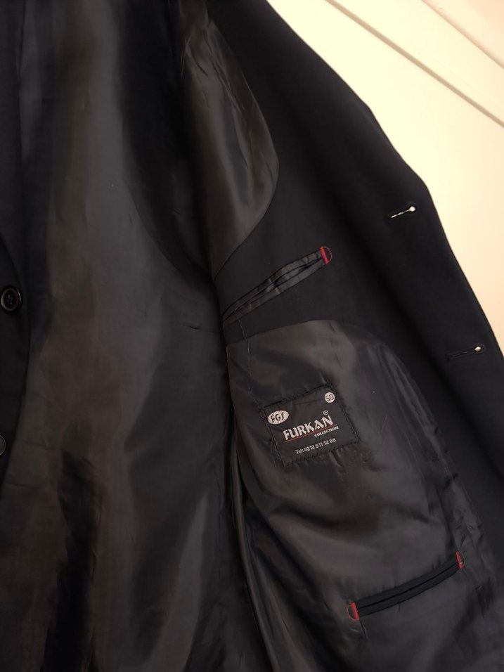 Klasik Siyah Erkek Takım Elbise Ceket - Görsel 2