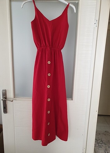 Kırmızı Yazlık Elbise
