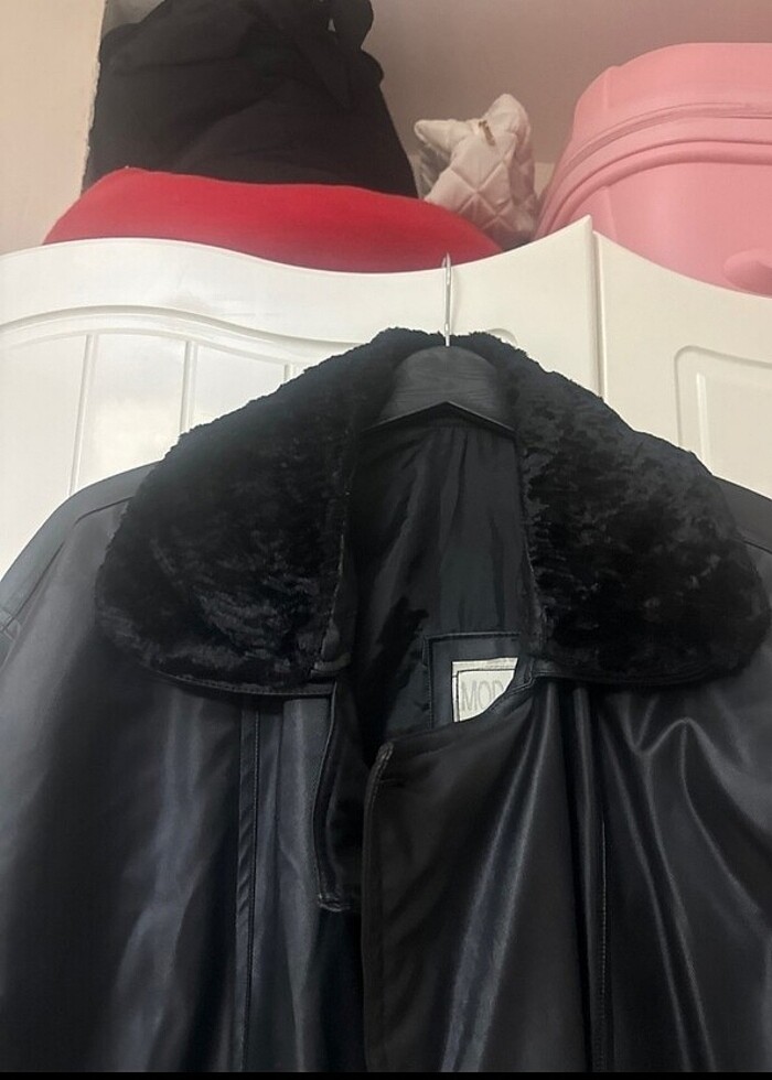 Xl beden mood deri ceket - Görsel 3